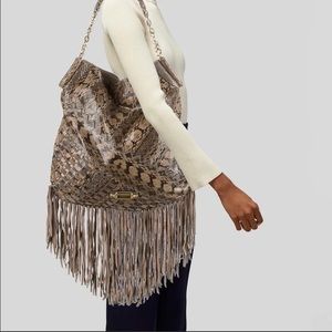 Jimmy Choo Tatum Snakeskin Hobo